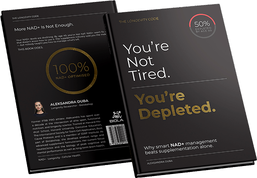 A You're Not Tired. You're Depleted. című könyv borítója